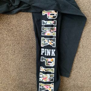 Victoria secret pink fold over leggings